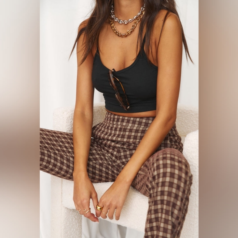 12th Tribe - Bishop Brown Checkered Trousers